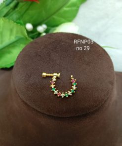 Real Gold Replica Ad Stone Nosepin