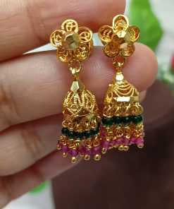 Real Gold Replica Daily Use & Party Wear Butta Ear rings