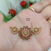 Beautiful Golden Matte Ad Stone Pendant